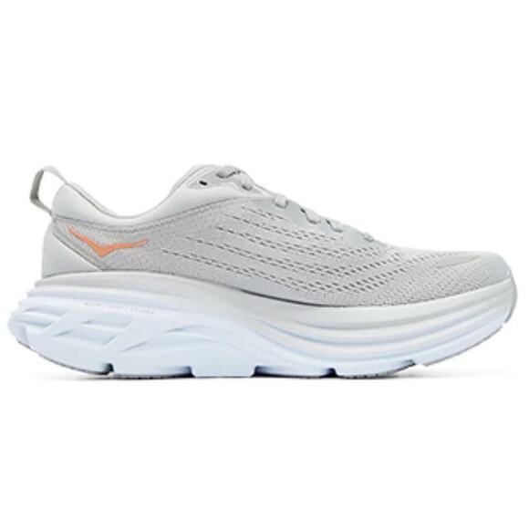 HOKA Women's Bondi 8 Running Shoes Size 6B In Harbor Mist/Lunar Rock - Picture 2 of 11